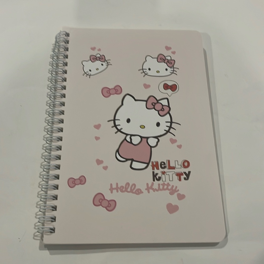 Hello Kitty 60 Page Spiral Date Journal/ Planner NWT